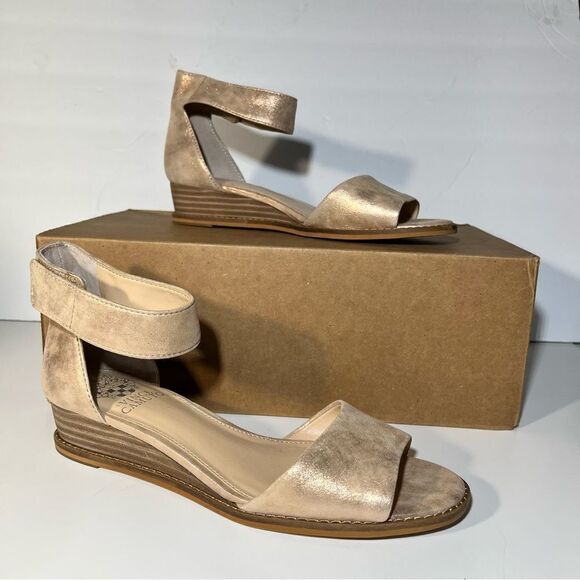 Vince Camuto Rejjie Suede Two-Piece Sandals - Picture 8 of 11